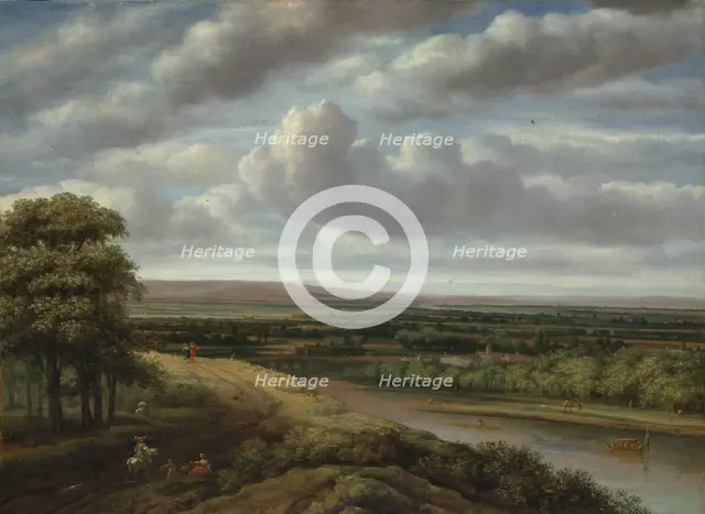 An Extensive Wooded Landscape, 1670s. Creator: Philip Koninck.