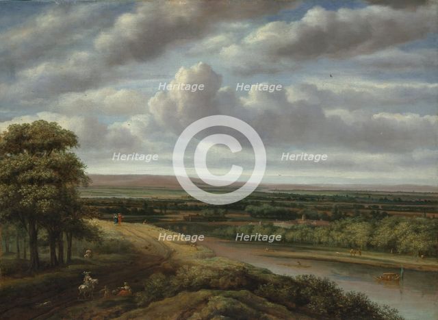 An Extensive Wooded Landscape, 1670s. Creator: Philip Koninck.