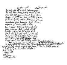 An extract from the original manuscript of Pope's translation of Homer, 18th century, (1840)