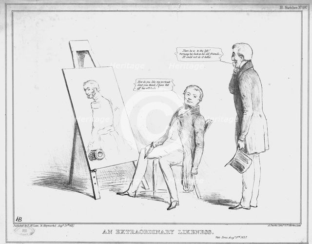 'An Extraordinary Likeness', 1837. Creator: John Doyle.
