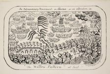An Extraordinary Movement on China - or - an alteration in The Willow Pattern at last!!, pub. 1853 Creator: George Cruikshank (1792-1878)