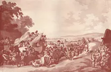 An extraordinary scene on the road from London to Portsmouth 1909. Artist: Schultz