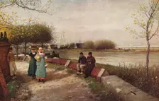 An Exchange of Greetings c1900. Artist: George Henry Boughton