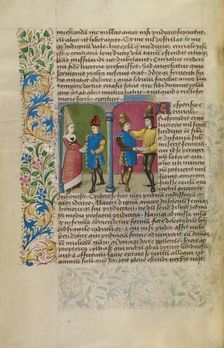 An Exchange of Letters between Euryalus and Lucretia, about 1460-1470. Creator: Unknown