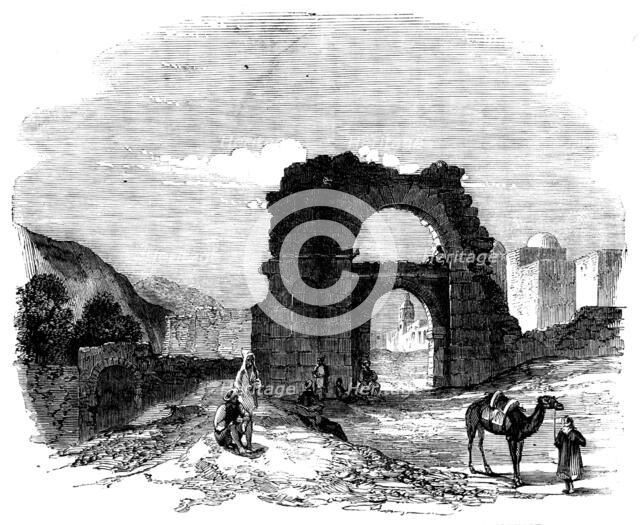 An Excursion from Tunis to Zowan - Roman and Saracen Entrance-Gate to Zowan...1858. Creator: Unknown.