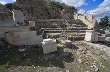 An exedra in Eleusis, Greece. Artist: Samuel Magal