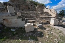 An exedra in Eleusis, Greece. Creator: Samuel Magal