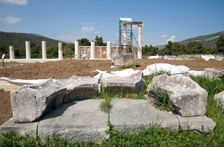 An exedra in Epidauros, Greece. Creator: Samuel Magal