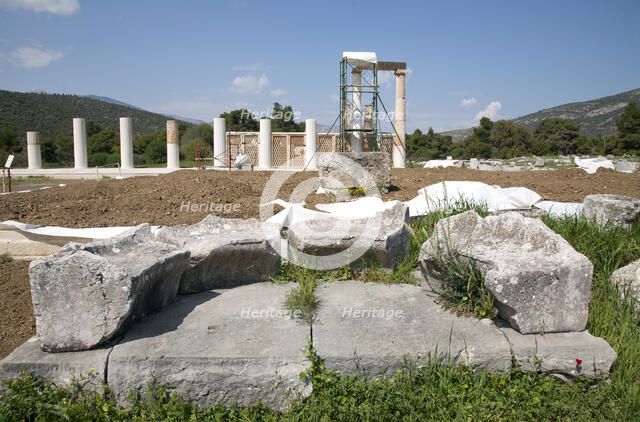 An exedra in Epidauros, Greece. Artist: Samuel Magal