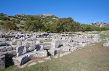 An exedra in Kassope, Greece. Creator: Samuel Magal