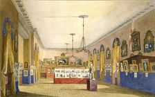 An Exhibition at the Old Town Hall, Oxford, 1854. Artist: George Pyne