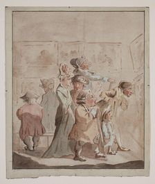 An Exhibition of Paintings, late 18th century. Creator: Unknown