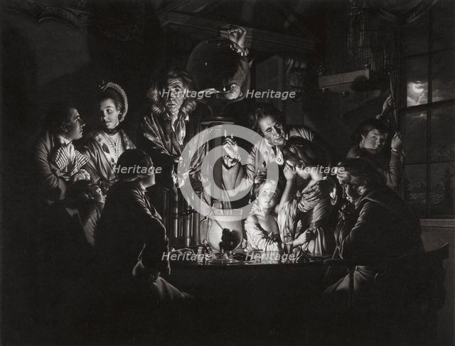 An Experiment on a Bird in the Air Pump (After Joseph Wright of Derby), 1769.  Creator: Green, Valentine (1739-1813).