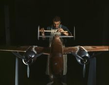 An experimental scale model of the B-25...North American Aviation, Inc., Inglewood, Calif., 1942. Creator: Alfred T Palmer