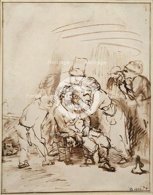 An eye operation, c1650. Creator: Rembrandt Harmensz van Rijn.