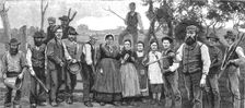 "An Eye to Effect", Just before an eviction on Lord Clanricarde's Estate, Woodford, Ireland 188 Creator: Unknown