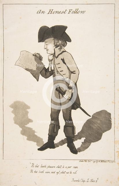 An Honest Fellow, December 1, 1790. Creator: George Moutard Woodward.
