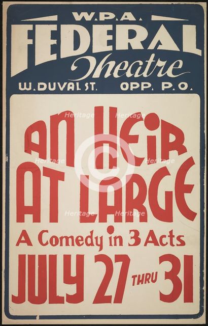 An Heir at Large, [193-]. Creator: Unknown.