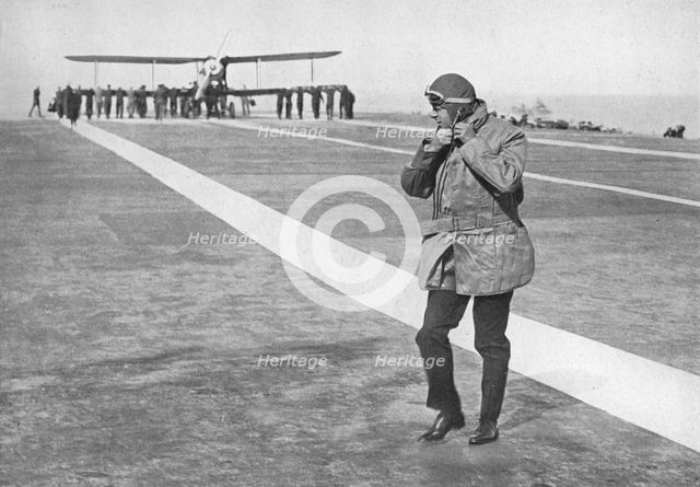 'An Historic Occasion: King Edward removing his flying helmet', 1936. Artist: Unknown.