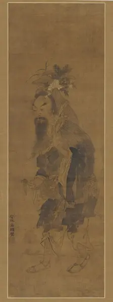 An Immortal Gathering Herbs and Fungus, Ming dynasty, 17th century. Creator: Unknown
