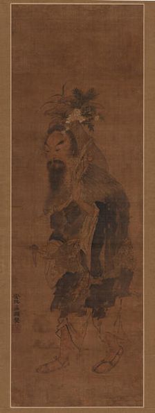 An Immortal Gathering Herbs and Fungus, Ming dynasty, 17th century. Creator: Unknown