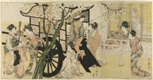 An Imperial Carriage, Japan, c. 1801/04. Creator: Kitagawa Utamaro