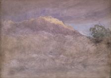 An Impression, Study of a Mountain Crest [undated], c1810s-1850s. Creator: David Cox the Elder