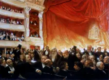 An Interval with the Comedie Francaise 1886. Artist: Edouard Joseph Dantan