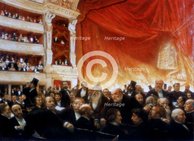 'An Interval with the Comedie Francaise', 1886. Artist: Edouard Joseph Dantan