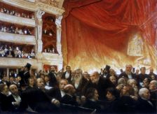 An Interval with the Comedie Francaise 1886. Artist: Edouard Joseph Dantan
