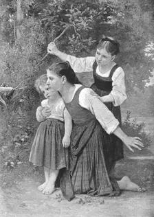 '"An Interesting Discovery"; from a picture by Elizabeth Gardner 1890. Creator: Unknown