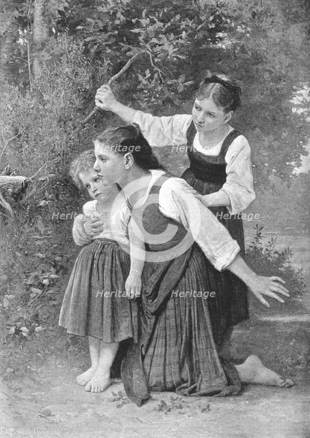 ''"An Interesting Discovery"; from a picture by Elizabeth Gardner', 1890. Creator: Unknown.