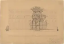 An Interesting Romanesque Treatment, San Giovanni, Pistoia, c. 1896. Creator: John Russell Pope