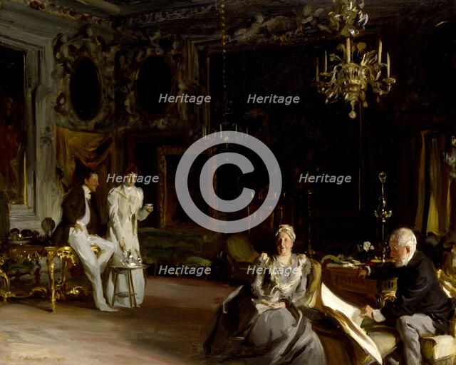 An Interior in Venice, 1899. Creator: John Singer Sargent.