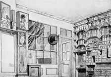 An interior of Marshalls a famous dentist's shop near Berwick Street, Soho, 1789. Creator: Unknown