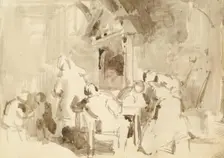 An Interior with Figures, c1810s. Creator: David Wilkie