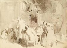 An Interior with Figures, c1810s. Creator: David Wilkie