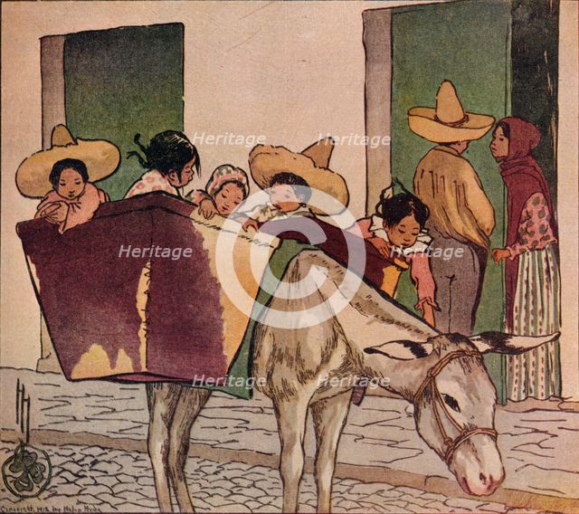 'An Interlude - The Breadman's Donkey', 1912. Artist: Helen Hyde.