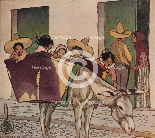 'An Interlude - The Breadman's Donkey', 1912. Artist: Helen Hyde.