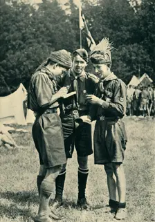 An International Rover Camp in Sweden, 1935 1944. Creator: Unknown