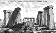 An Inward View of Stonehenge from behind the High Altar 1760