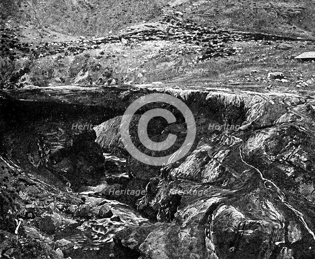 An Inca Bridge, Peru, 1895. Artist: Unknown
