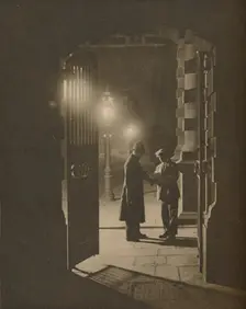 An incident at "The Yard" in the small hours c1935. Creator: Unknown