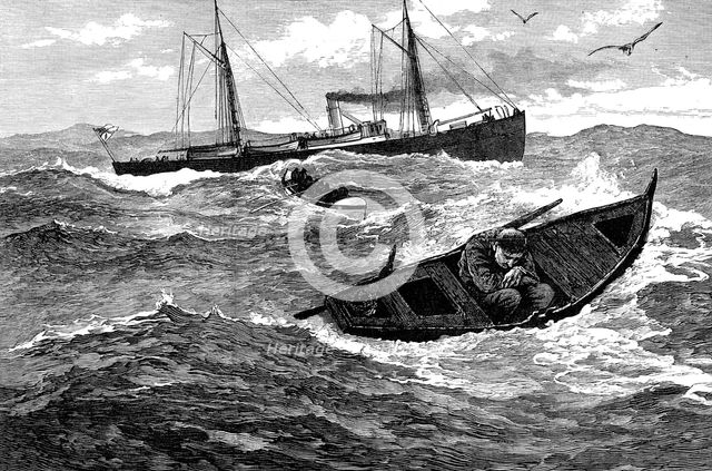 An incident during the search for H.M.S. Atalanta, 1880. Creator: Unknown.