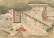 An Incident from the Tales of Ise (Ise Monogatari), ca. 1790. Creator: Kitao Shigemasa