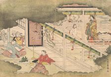 An Incident from the Tales of Ise (Ise Monogatari), ca. 1790. Creator: Kitao Shigemasa