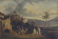 An incident in the Napoleonic Wars 1830-1882. Artist: Thomas Jones Barker