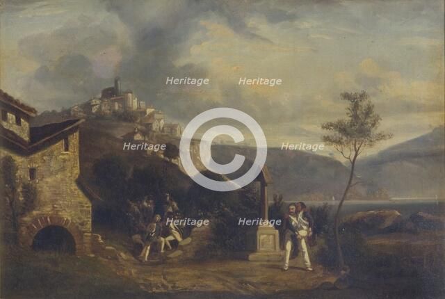 'An incident in the Napoleonic Wars', 1830-1882. Artist: Thomas Jones Barker.