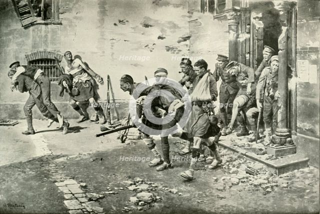 'An Incident in the Retreat from Mons', (1919). Creator: Unknown.