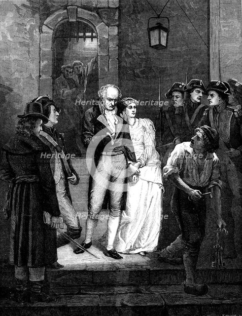 "An Incident in the Revolution of 1792," by W. W. Ouless, in the Royal Academy Exhibition, 1871. Creator: William Hollidge.